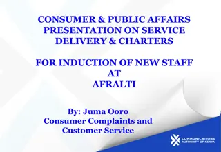 Effective Service Delivery and Charters: A Consumer-Focused Approach at AFRAILTI