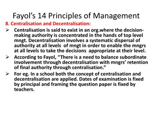 Principles of Management According to Fayol