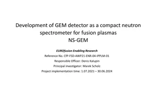 Development of NS-GEM Neutron Spectrometer for Fusion Plasmas