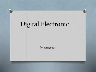 Introduction to Digital Electronic Circuits and Logic Gates