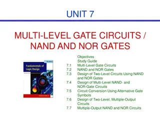 Design of Multi-Level Gate Circuits Using NAND and NOR Gates