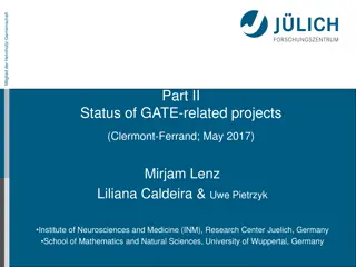 Status of GATE-related Projects at Helmholtz-Gemeinschaft