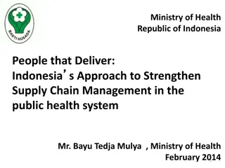 Strengthening Supply Chain Management in Indonesia's Public Health System