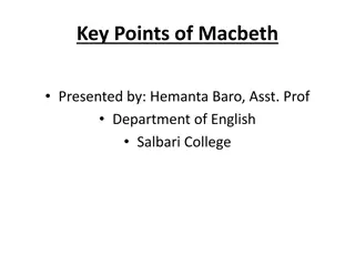 Key Points of Macbeth by Hemanta Baro