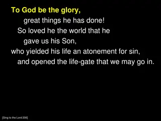 Praise and Worship Hymn - To God Be the Glory