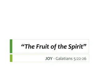 The Joyful Fruits of the Spirit in Galatians