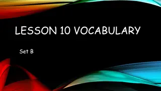 Essential Vocabulary Set B for Effective Communication