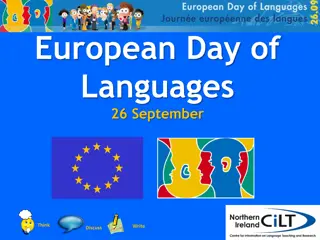 Celebrating European Day of Languages on September 26th