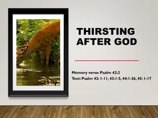 Thirsting After God: A Youth's Longing and Resilience