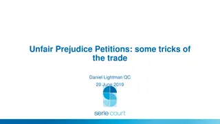 Unfair Prejudice Petitions: Insights and Remedies