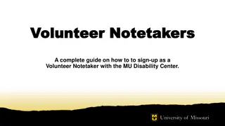 Complete Guide to Signing Up as a Volunteer Notetaker with MU Disability Center