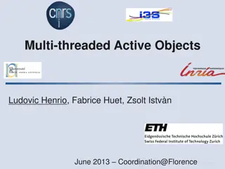 Multi-threaded Active Objects: Issues and Solutions