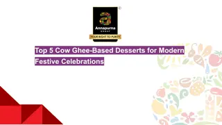 Top 5 Cow Ghee-Based Desserts for Modern Festive Celebrations