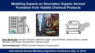 Secondary Organic Aerosol Formation from Volatile Chemical Products