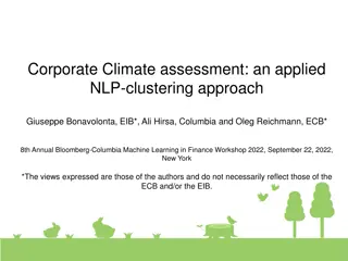 Corporate Climate Assessment Using NLP Clustering