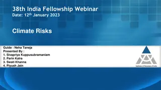 Climate Risks in India: Insights from the 38th India Fellowship Webinar