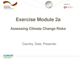 Climate Change Risk Assessment Exercise for Business Operations