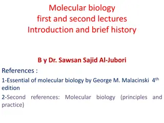 History and Significance of Molecular Biology Discoveries