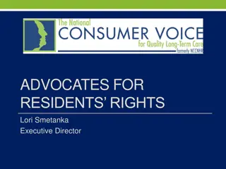 Advocates for Residents' Rights - Consumer Voice Mission and Vision