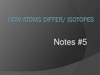 Atoms and Isotopes in Chemistry