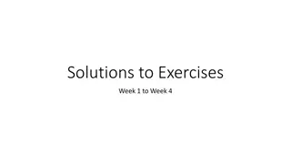 Java Programming Exercises Week 1 to Week 4 Solutions