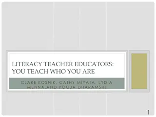 Exploring Literacy Teacher Educators: Backgrounds, Visions, and Practices