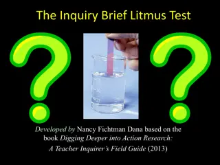 Explore the Inquiry Brief Litmus Test for Effective Action Research