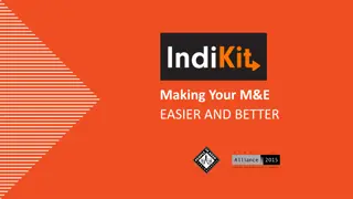 Simplifying Monitoring and Evaluation with IndiKit