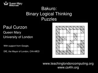 Explore Binary Logical Thinking Puzzles with Bakuro