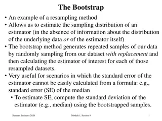 Resampling Methods: Bootstrap vs Jackknife