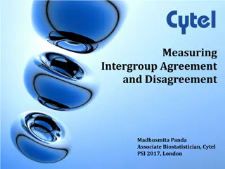 Intergroup Agreement and Disagreement Measures in Biostatistics