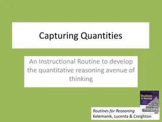 Developing Quantitative Reasoning with 