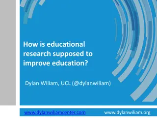 Role of Educational Research in Improving Education