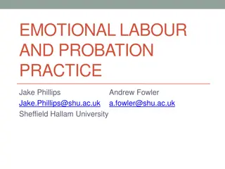 Emotional Labour in Probation Practice