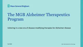 Advancements in Alzheimer Disease Therapeutics Program