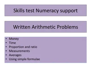 Numeracy Support: Money, Time, and Arithmetic Problems Explained