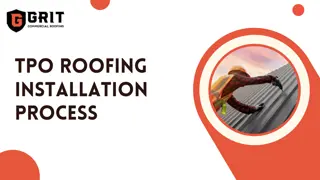 TPO roofing installation Process