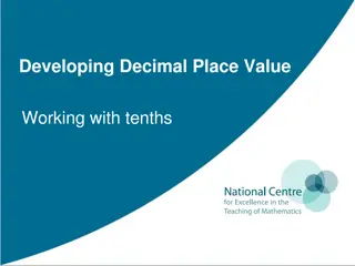 Decimal Place Value with Tenths