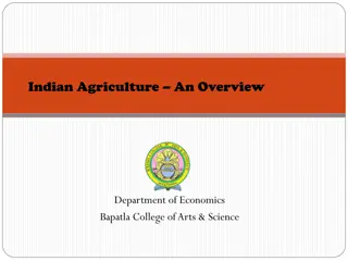 Challenges and Opportunities in Indian Agriculture