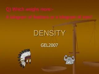 Density and Mass in Science