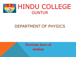 Understanding Newton's Laws of Motion at Hindu College Guntur