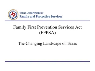 Tthe Family First Prevention Services Act (FFPSA) in Texas