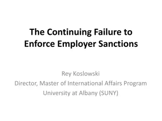 Addressing the Issue of Unauthorized Migration Through Employer Sanctions