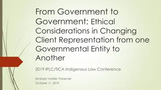 Ethical Considerations in Changing Client Representation between Governmental Entities