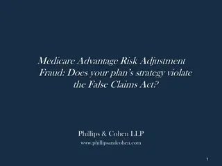 Medicare Advantage Risk Adjustment Fraud and False Claims Act Violation