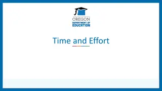 Time and Effort Requirements in Organizational Operations