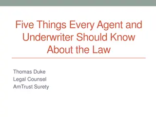 Essential Legal Insights for Agents and Underwriters