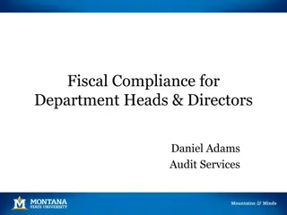 Fiscal Compliance for Department Heads & Directors