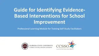 Guide for Identifying Evidence-Based Interventions in School Improvement