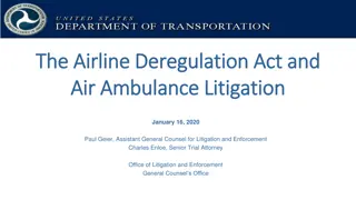 Key Legal Aspects of Airline Deregulation and Supreme Court Decisions